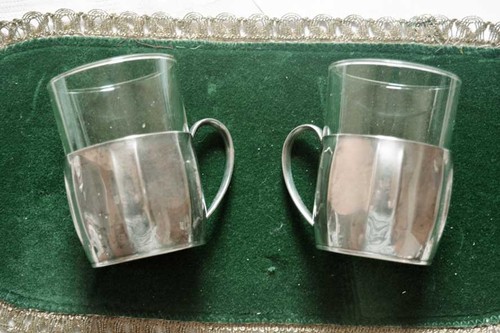 Jugendstil tee glashalter - 2x,