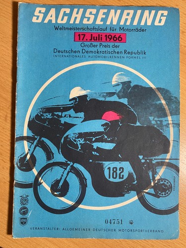 Rennprogramm sachsenring 1966 - rennprogramm,