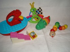 LEGO Duplo Boot Rassel Steine  Fisher Price Schmetterling/ Krokodil Holz Raupe