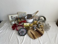 Trödel Flohmarkt Paket - Haushaltswaren Deko Bilder Tasche Tassen Waage Schüssel