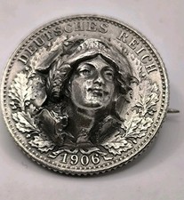 Antike  Münzbrosche -