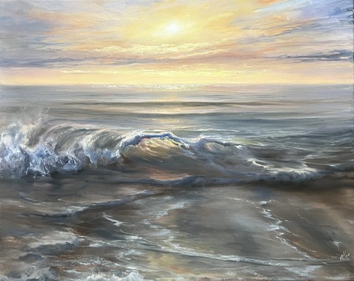 Original ölgemälde meer - original, Ölgemälde,