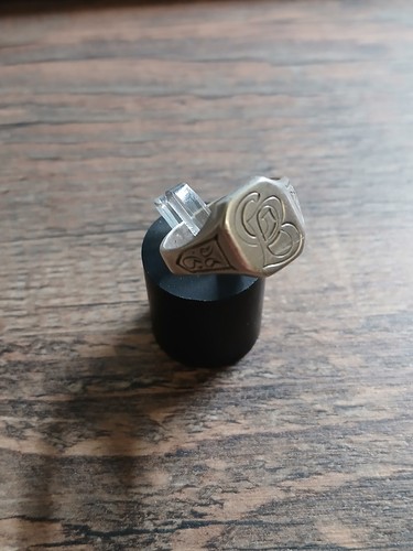Ring 835er silber monogramm - ring,