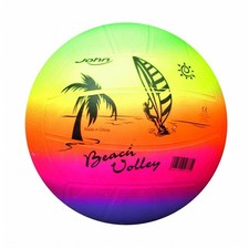 John Volleyball Beachvolleyball Rainbow Palme 200 Gramm PVC Strand Beach Ball