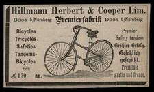 Alte Werbung Reklame 1888