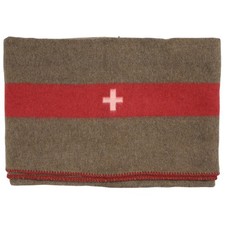 MFH Schweiz. Wolldecke braun