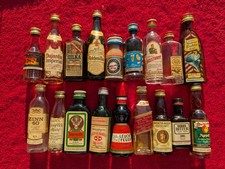 Miniaturflaschen Spirituosen Deutsche Erzeugnisse Konvolut ,Sehr Selten 18x