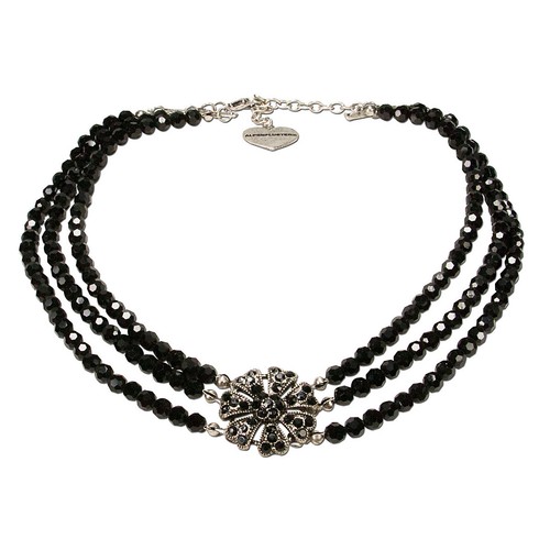 Trachten collier perlen hals - collier,