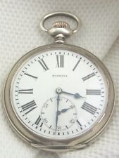 alte  Eisenbahner-Taschenuhr Silber 800/- ca um 1900 Saxonia 