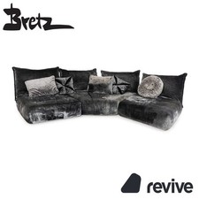 Bretz Matilda Stoff Ecksofa Grau Silber Sofa Couch