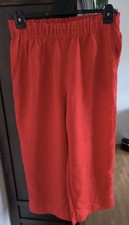 Rote Leinenhose Gr L  Weites