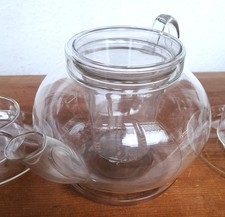 Jenaer Glas Teekanne 4 Gläser Schott Untersetzer