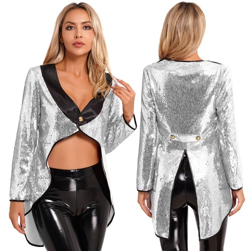 Damen glitzer jacke party - jacke,