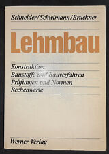 Lehmbau für Architekten u. Ingenieure Konstruktion Baustoffe Bauwesen bauen Lehm
