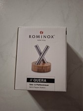 Rominox Quera Salz- & Pfefferstreuer DACHSER Branding Edelstahl Bambus
