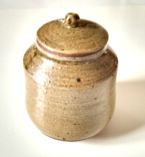 Steingut Studio Keramik Deckelgefäß , Handarbeit Künstlerkeramik