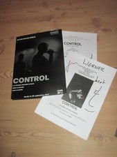 SELTENES Sam Riley CONTROL Pressemappe Schild. von ANTON CORBIJN Cannes 2007 Joy Division