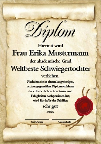Diplom weltbeste - diplom,