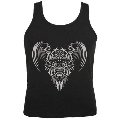 Tank top biker shirt skull - tank,