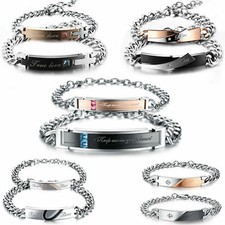 2x EDELSTAHL PARTNER ARMBAND