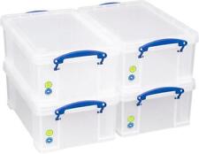 4 x Really Useful Box 9L Aufbewahrungsbehälter, geeignet für Zuhause und Büro