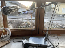 Leuchte Bürolicht Arbeitslicht Lampe Silber TCM