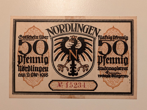 Nördlingen 1918 pfennig - nördlingen,
