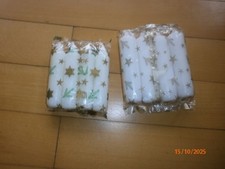 2 x 4 weiße kleine Kerzen