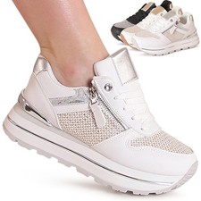 Damenschuhe Plateau Sneaker