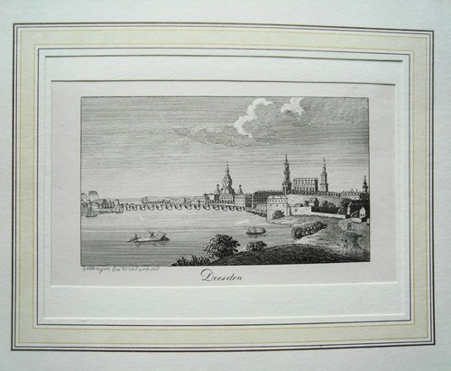 Dresden gesamtansicht mit elbe - dresden,