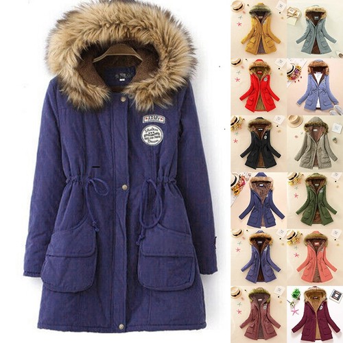 Damen cargo parka langejacke - cargo,