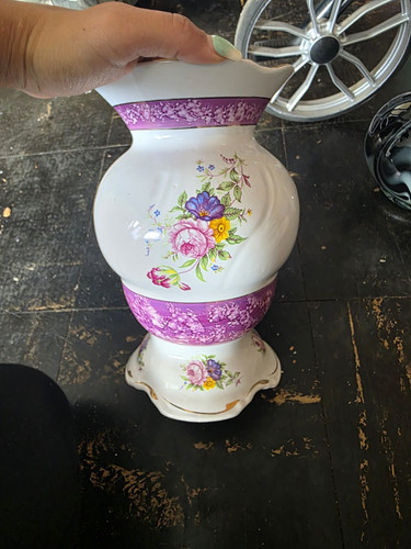 Vintage porzellan vase - vintage,