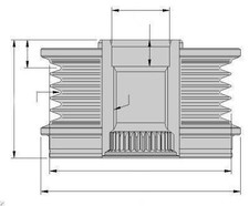 Pulley, Generator HELLA 9XU