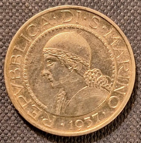 San marino lire 1937 - marino,,