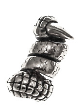 925 Silber Bartcreole