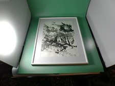 Tuschegemälde signiert /