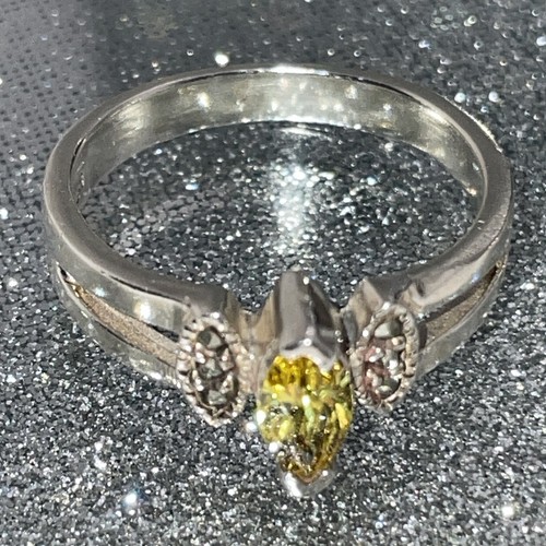925 silber ring gelbe - 925,