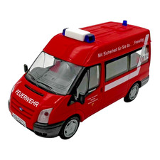 Rietze Ford Transit Hochdach Bus Freiw. Feuerwehr Mühltal Nieder-Ramstadt H0 Mod