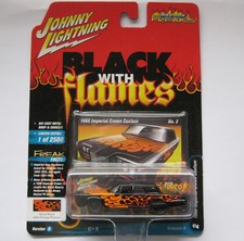 1966 Chrysler Imperial Crown Flames Custom *RR* Johnny Lightning 1:64