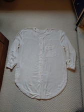 Leinenbluse 44 XL neu Creme