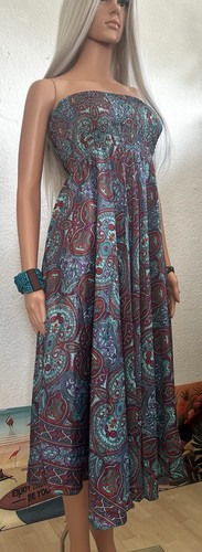 India seide boho maxikleid - india,