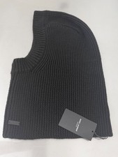 gerippte Strick Balaclava SAINT LAURENT YSL Mütze Wolle Kapuze Sturmhaube Unisex