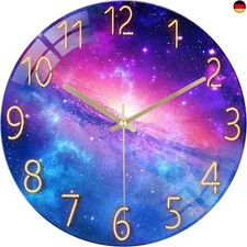 Lafocuse Lautlos Wanduhr Glas