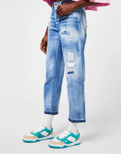 Dsquared2 spiker logo sneakers - logo,