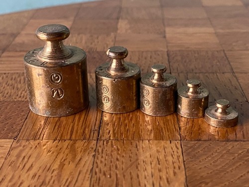 Gewichte messing miniatur - gewichte,