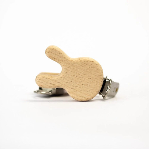 Schnullerclip hase aus - schnullerclip, "hase"