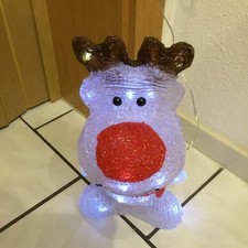 Acryl LED Rentier Kaltweiß