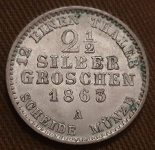 Preussen 2 1/2 Silbergroschen 1863 A