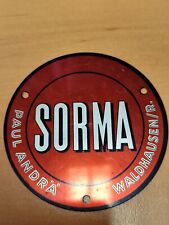 Schild  SORMA Paul andrä waldhausen  Emblem Logo plakette K25
