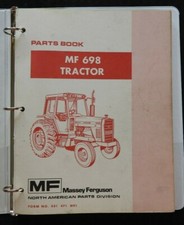 Original MASSEY FERGUSON MF 698 MF698 Traktor Teile Katalog Manuell Sehr Gut